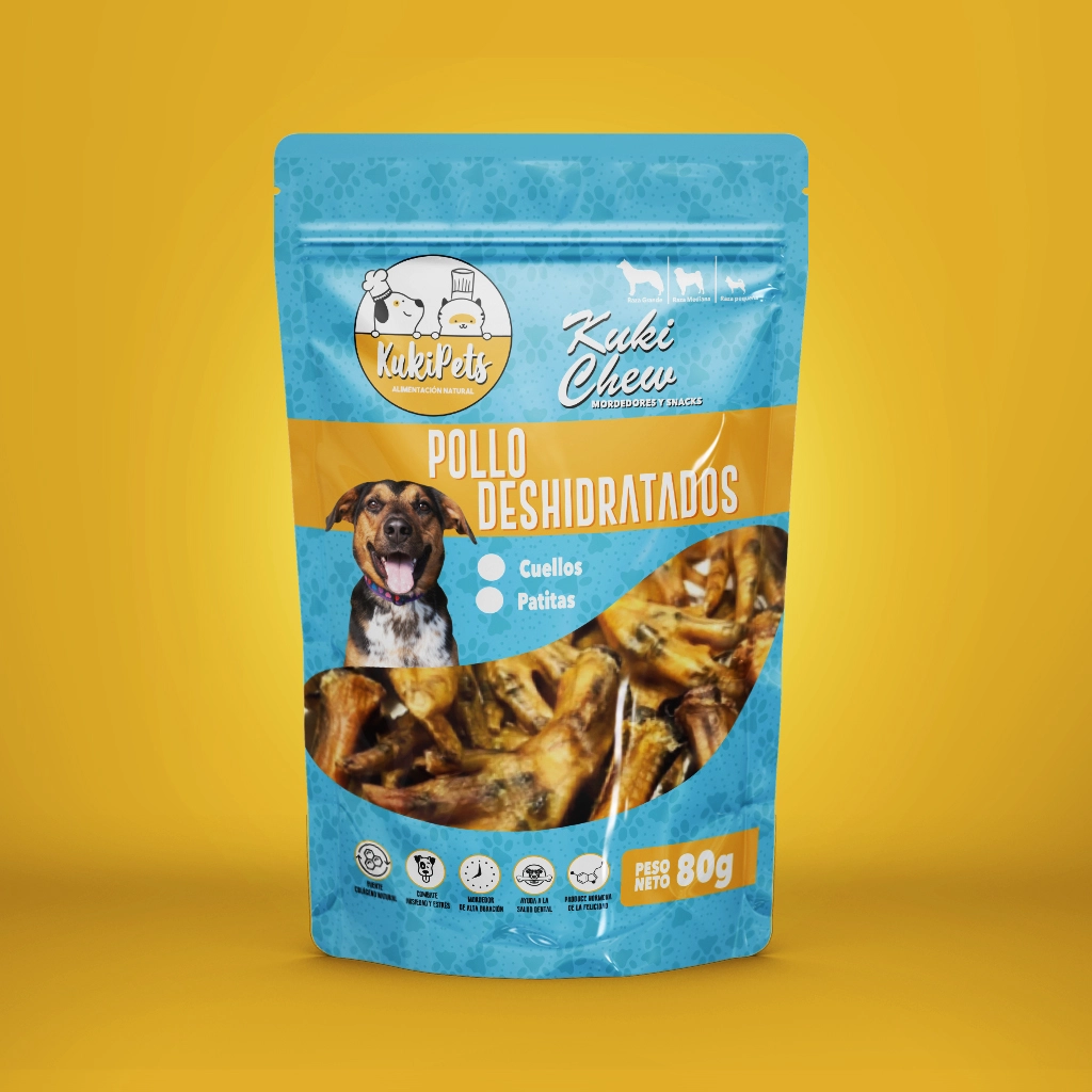 Patitas de pollo deshidratada 